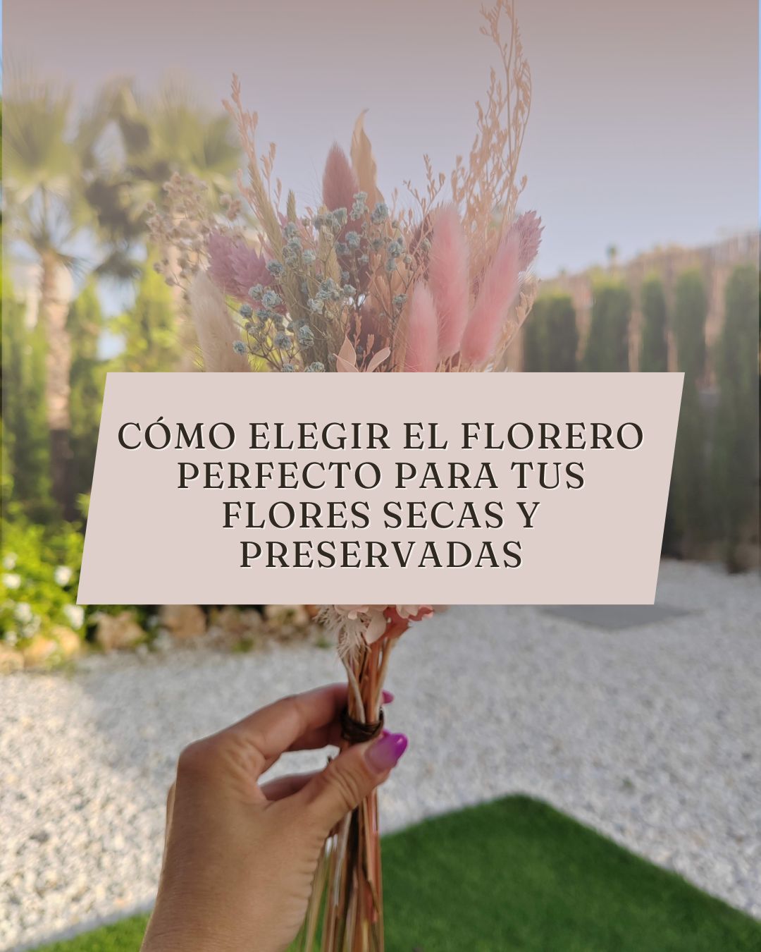Florero flores secas