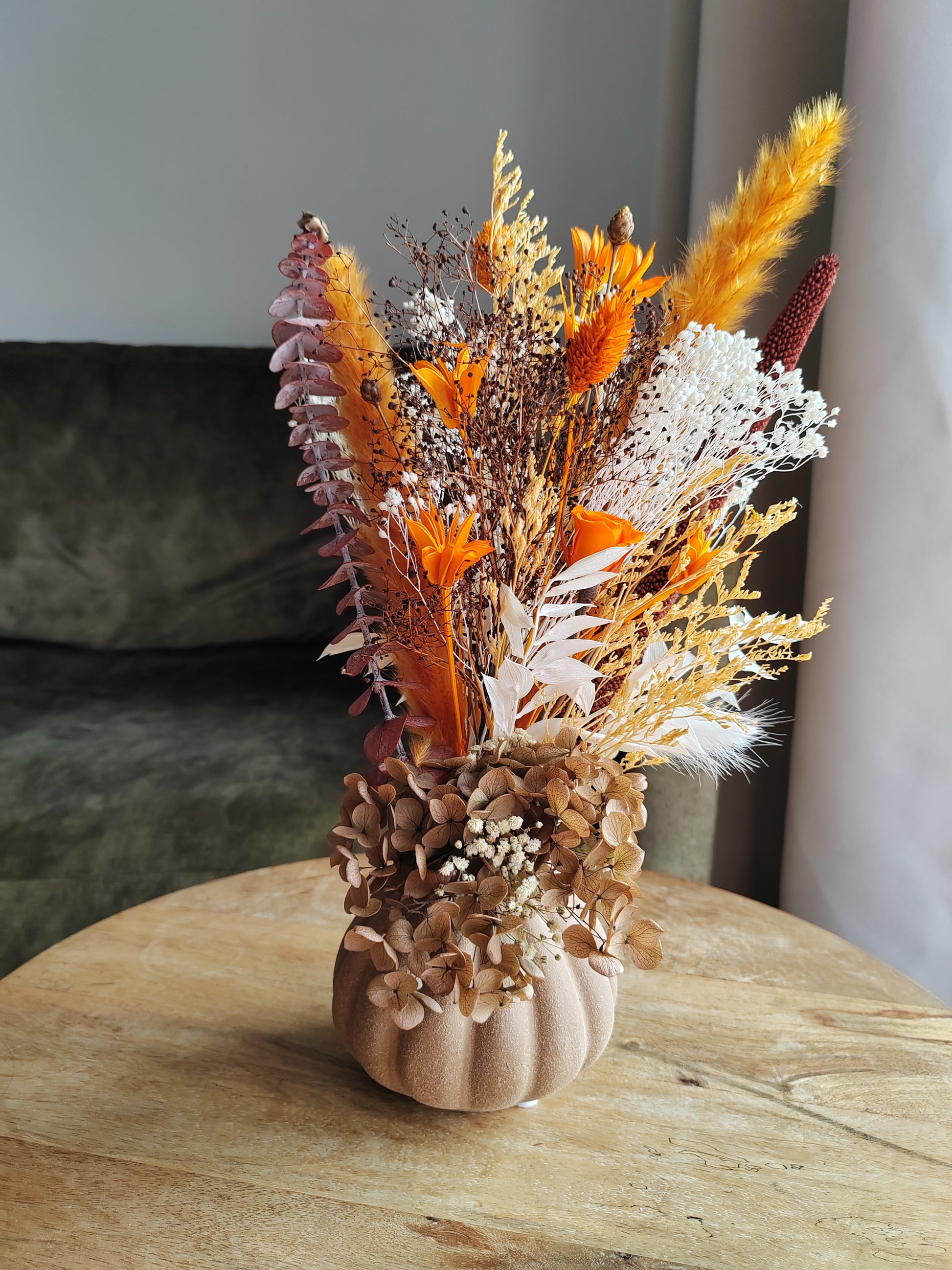 Pumpkin spice (plumas naranjas)