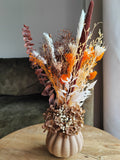 Pumpkin spice dried flowers