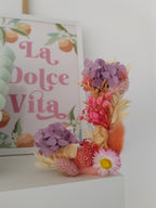 Mini letters with dried and preserved flowers