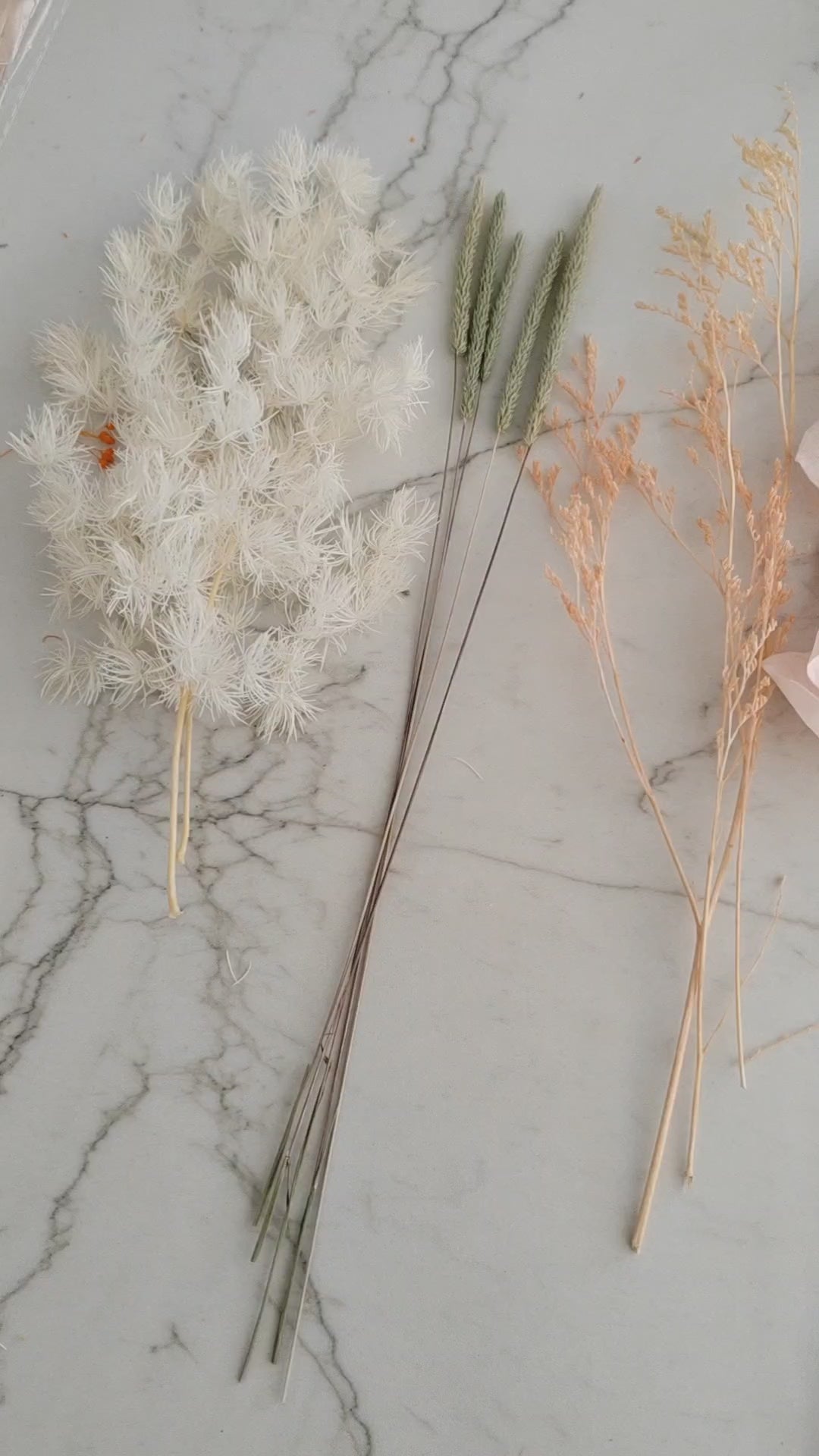 beautiful dry flower decoration